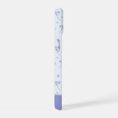 Spring Purple Flowers Pattern iPhone 15ケース (右側面)