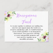 Spring Purple Flowers with Foliage エンクロージャーカード (正面)