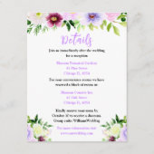 Spring Purple Flowers with Foliage エンクロージャーカード (正面)