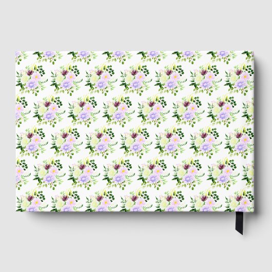 Spring Purple Flowers with Foliage ゲストブック (裏面)