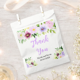 Spring Purple Flowers with Foliage フェイバーバッグ