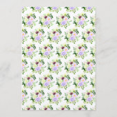 Spring Purple Flowers with Foliage メニュー (裏面)