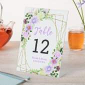 Spring Purple Flowers with Foliage 台座サイン (インサイチュ)