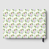 Spring Purple Flowers with Foliage Birthday ゲストブック (裏面)