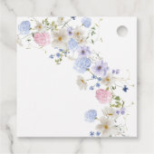 Spring Purple Wildflowers Welcome To Our Wedding フェイバータグ (裏面)