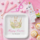 Spring Rabbit Easter Brunch ペーパープレート (パーティー)