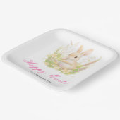 Spring Rabbit Easter Brunch ペーパープレート (傾斜あり)