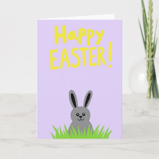 Spring Rabbit Season Greeting Card カード (正面)
