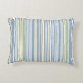 Spring Rain and Tropical Blue Stripes アクセントクッション (裏面)