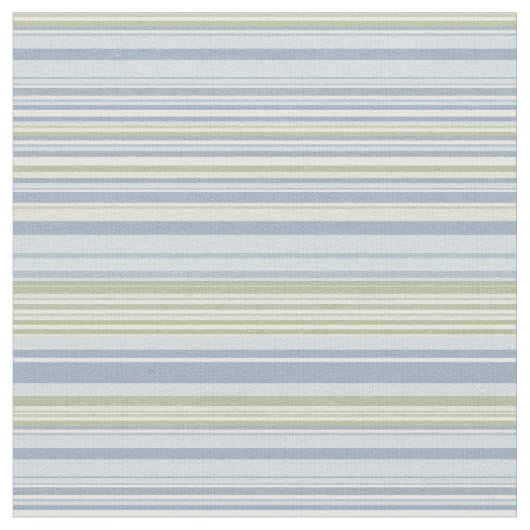 Spring Rain and Tropical Blue Stripes ファブリック (クローズアップ)