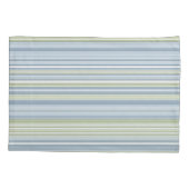 Spring Rain and Tropical Blue Stripes 枕カバー (裏面)