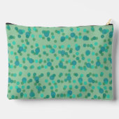 spring rain, aqua forest and sea green dots アクセサリーポーチ (裏面)