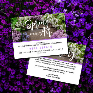 Spring Real Estate Marketing Postcard カスタム対応 案内ポストカード