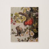 Spring Robin Birds Red Birding ジグソーパズル (縦)