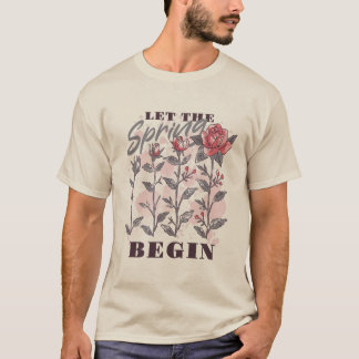 Spring rose garden nature tシャツ
