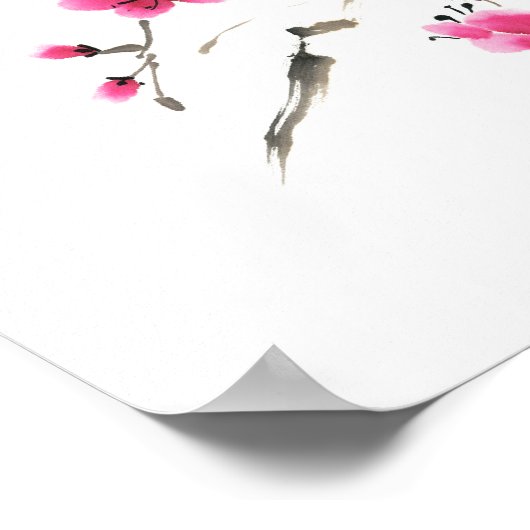 Spring Sakura blossom. Painting Poster ポスター (角)