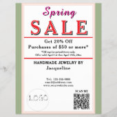 Spring Sale Sage Blush BACKSIDE Heart チラシ (正面)