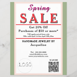 Spring Sale Sage Blush BACKSIDE Heart チラシ