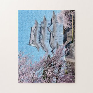 Spring Serenity at Numazu Castle – Sakura in Bloom ジグソーパズル
