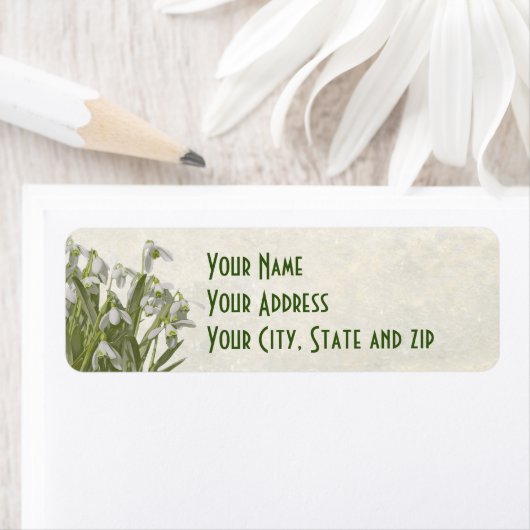 Spring Snowdrops ラベル (インサイチュ)