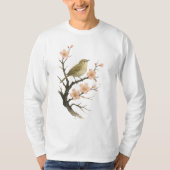 【Spring Songbird – Cherry Blossom Art Long Sleeve】 Tシャツ (正面)