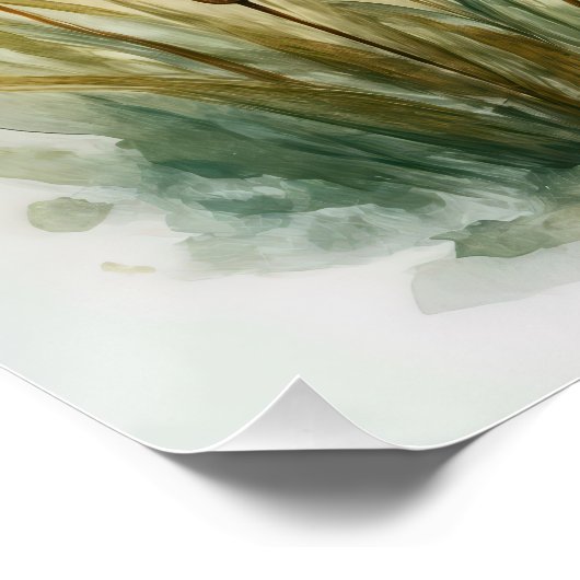 Spring Spaniel and Mallard Ducks Double Exposure ポスター (コーナー)