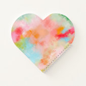 Spring Spark -  Pink Coral - Name or Monogram ノートブック (裏面)