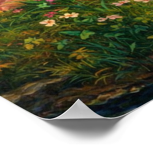 Spring Spreads One Green Lap of Flowers ポスター (角)