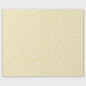 Spring Sprigs Neutral - Buttercream ラッピングペーパー (フラット)