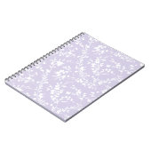 Spring Sprigs Neutral - Dusty Lavender ノートブック (左側)