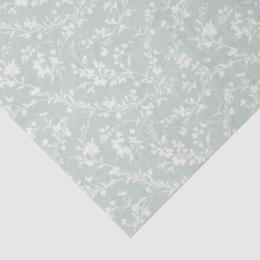 Spring Sprigs Neutral - Muted Sage 薄葉紙 (詳細)