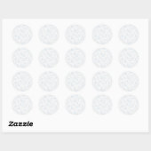 Spring Sprigs Powder Blue - Neutral ラウンドシール (シート)