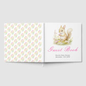 Spring Squirrel Baby Shower Guest Book ゲストブック (全面)