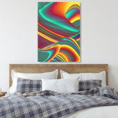 Spring Summer Autumn Flowers Magic キャンバスプリント (インサイチュ (寝室))