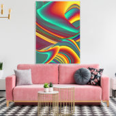 Spring Summer Autumn Flowers Magic キャンバスプリント (インサイチュ (リビング))