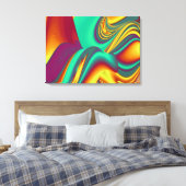 Spring Summer Autumn Flowers Magic キャンバスプリント (インサイチュ (寝室))