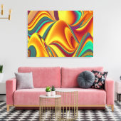 Spring Summer Autumn Flowers Magic キャンバスプリント (インサイチュ (リビング))