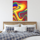 Spring Summer Autumn Flowers Magic キャンバスプリント (インサイチュ (寝室))