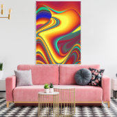 Spring Summer Autumn Flowers Magic キャンバスプリント (インサイチュ (リビング))