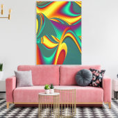 Spring Summer Autumn Flowers Magic キャンバスプリント (インサイチュ (リビング))