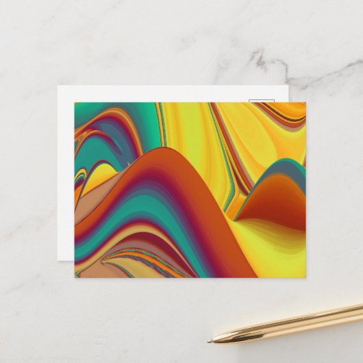 Spring Summer Autumn Flowers Magic ポストカード (正面/裏面インサイチュ)