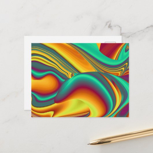 Spring Summer Autumn Flowers Magic ポストカード (正面/裏面インサイチュ)