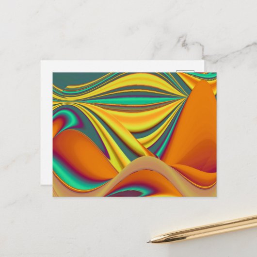 Spring Summer Autumn Flowers Magic ポストカード (正面/裏面インサイチュ)