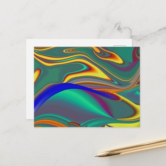 Spring Summer Autumn Flowers Magic ポストカード (正面/裏面インサイチュ)