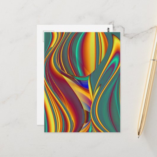 Spring Summer Autumn Flowers Magic ポストカード (正面/裏面インサイチュ)