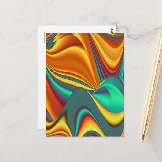 Spring Summer Autumn Flowers Magic ポストカード (正面/裏面インサイチュ)