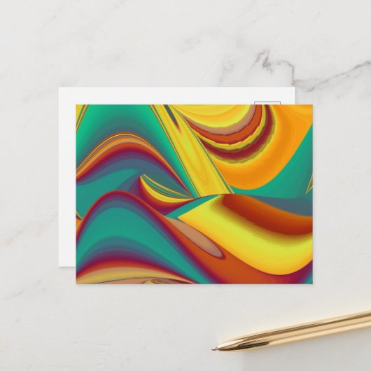 Spring Summer Autumn Flowers Magic ポストカード (正面/裏面インサイチュ)