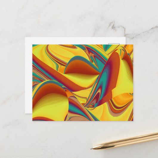 Spring Summer Autumn Flowers Magic ポストカード (正面/裏面インサイチュ)