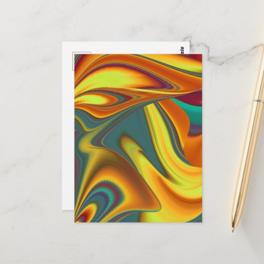 Spring Summer Autumn Flowers Magic ポストカード (正面/裏面インサイチュ)