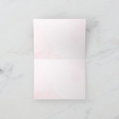 Spring Summer Blush Pink Garden Wedding Thank You サンキューカード (内部)